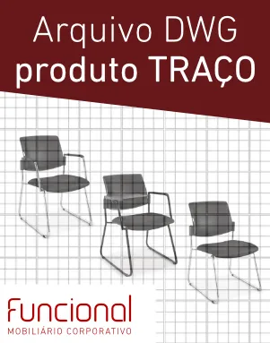 Arquivo 2D DWG- Individual sem braço
